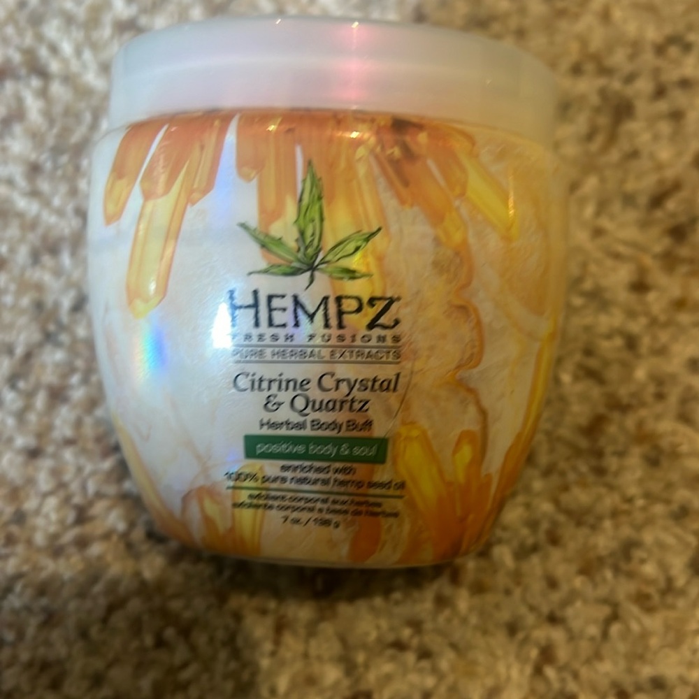 Hempz citrine crystal an quartz herbal body buff
